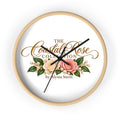 The Coastal Rose Floral Wall Clock