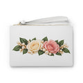 Floral Pearl Rose Clutch Bag