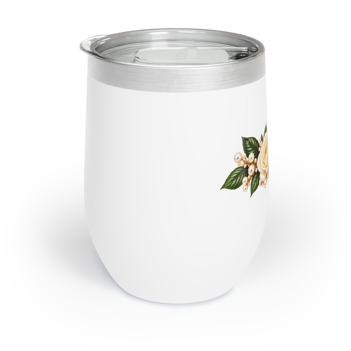 Floral Rose Chill Wine Tumbler