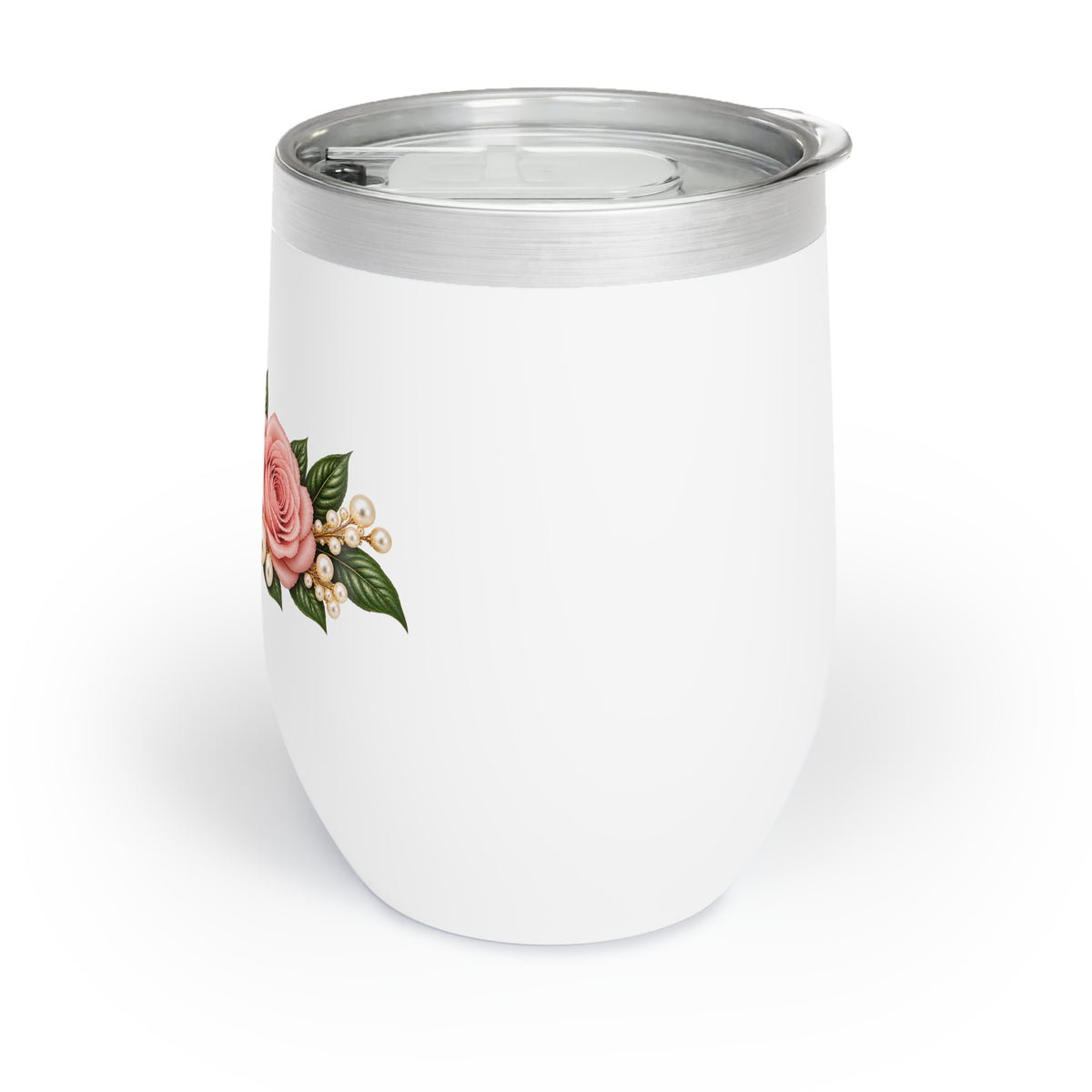 Floral Rose Chill Wine Tumbler