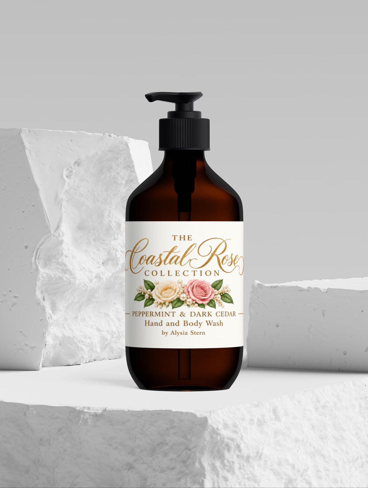 Hand & Body Wash, Peppermint & Dark Cedar